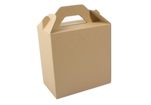 vista de caja lunch box kraft